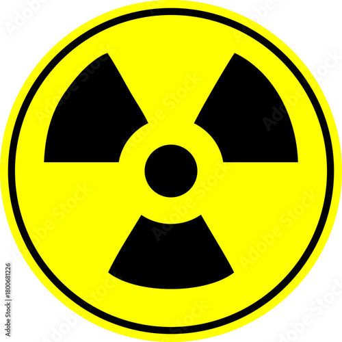 Radioactive sign vector 