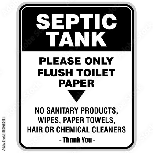 Septic tank, sign vector