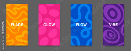 vibrant, psychedelic cover designs, Abstract background, liquid/wavy patterns with fluid forms shapes flowing across an orange surface, warm fluid pattern. for posters, or flyers