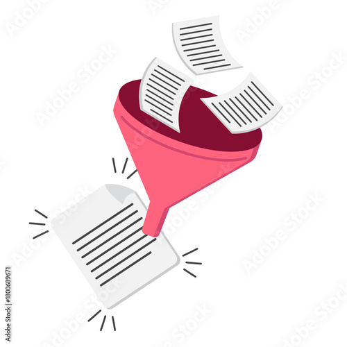 file filters illustration for ui design and web design