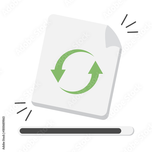 converting progress illustration for ui design and web design