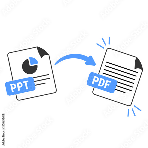 ppt to pdf illustration for ui design and web design