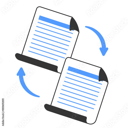 file convert illustration for ui design and web design