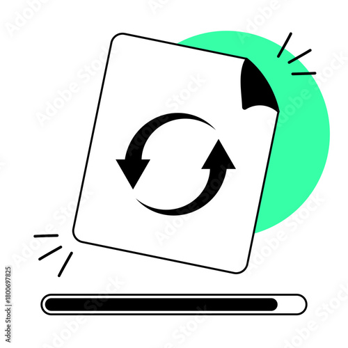 converting progress illustration for ui design and web design