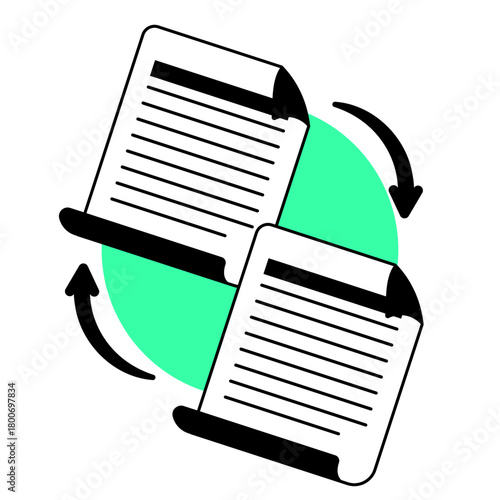 file convert illustration for ui design and web design