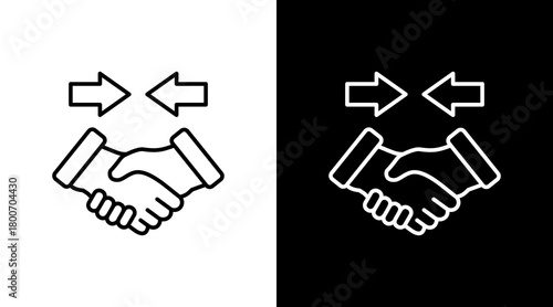 Mutual Respect White Icon Set Design