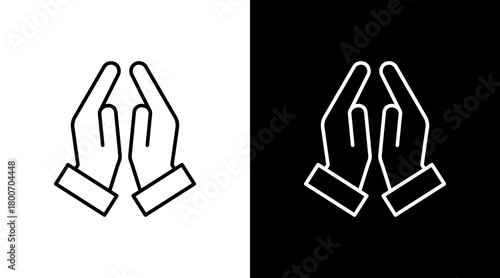 Gratitude White Icon Set Design