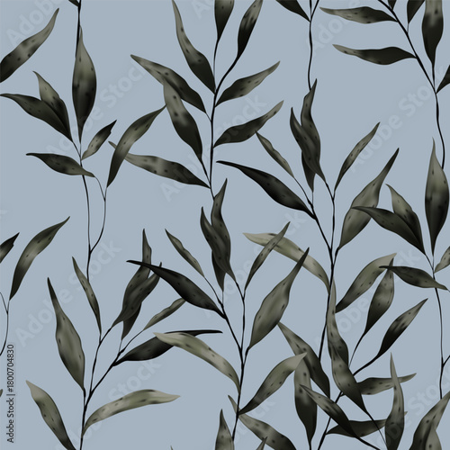 Botanical seamless pattern ...