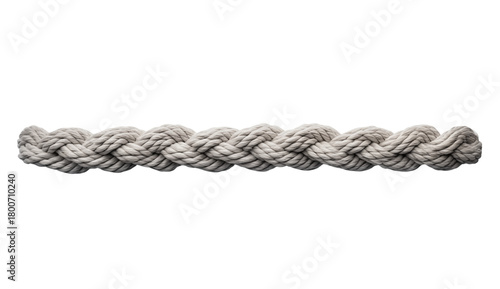 Textured Rope Strand - Braided Cord Detail & Nautical Element on transparent background png