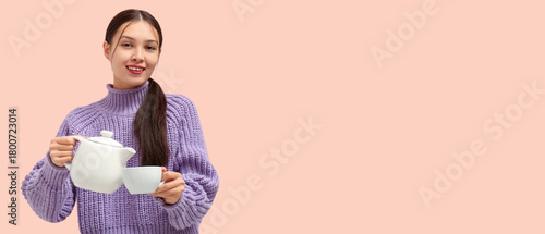 Beautiful young Asian woman...