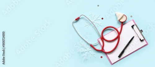 Stethoscope with clipboard ...
