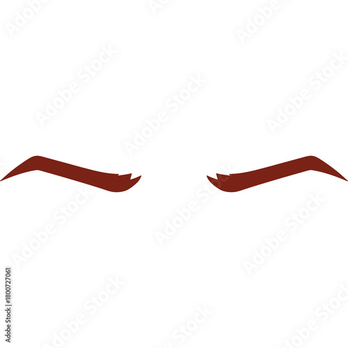 Brown Eyebrows On Transparent Background