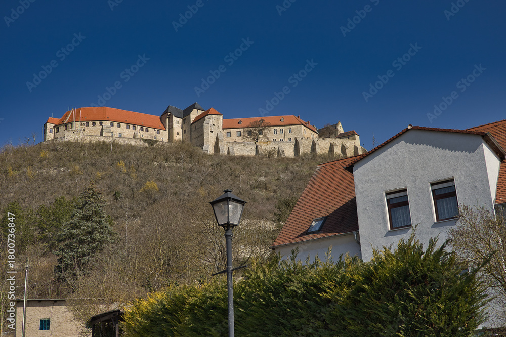 Obraz premium Schloss Neuenburg Freyburg (Unstrut) | Romanische Doppelkapelle | Historische Burg Saale-Unstrut | Thüringer Wartburg, Freyburg, Sachsen Anhalt, Deutschland