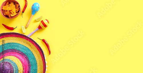 Different Mexican symbols o...