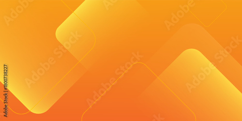 Dynamic shapes compositionAbstract orange and yellow geometric background.