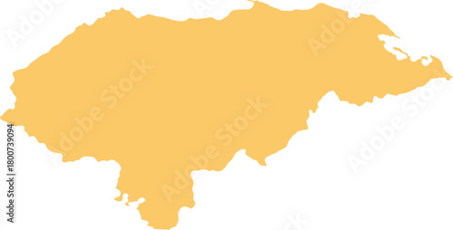 Map of Honduras country outline illustration.