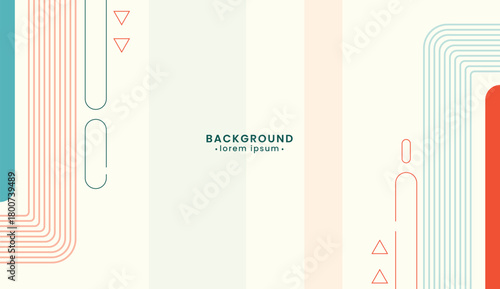 Abstract geometric design with soft colors. Perfect for digital presentations, website backgrounds, or print materials needing a modern touch.