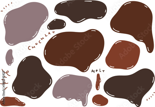 チョコレート風のフレームセット