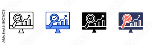 Data Integrity icon set multiple style collection
