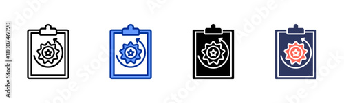 Backup Review icon set multiple style collection