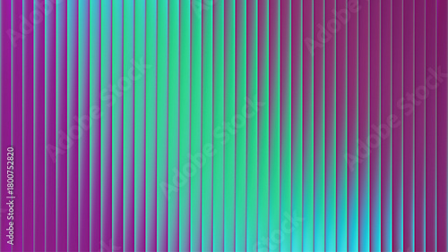 Futuristic neon fractal glass backdrop with vertical gradient of emerald green and rich violet. Glowing geometric design with soft transitions and vivid color for design template and commercial visual