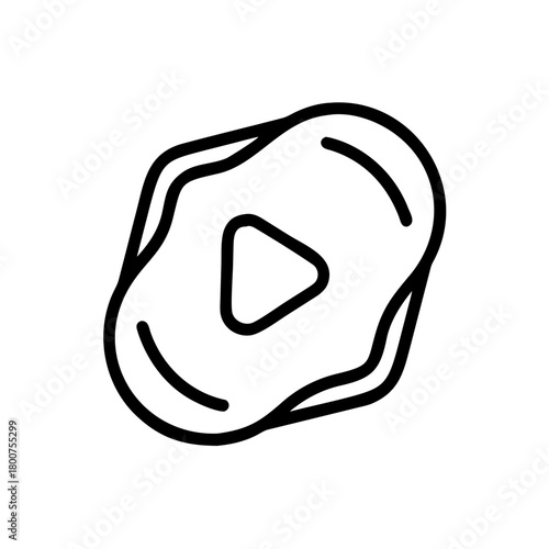 Abstract Play Button Illustration - Play Symbol