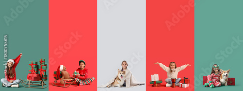 Set of different children o...