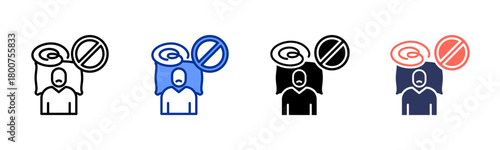 Sleep Disorder icon set multiple style collection