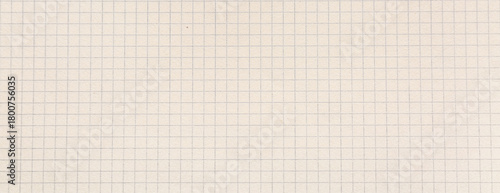 Sheet of checkered paper, closeup