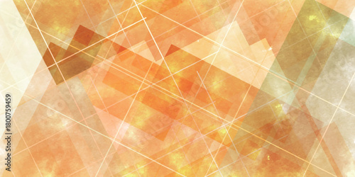 オレンジ　和柄　秋　模様　背景