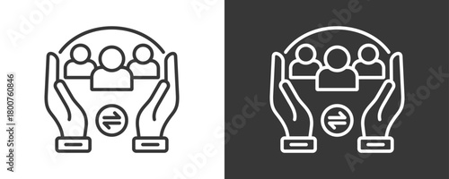 Inclusion Icon Set Vector Collection Isolated In Black And White