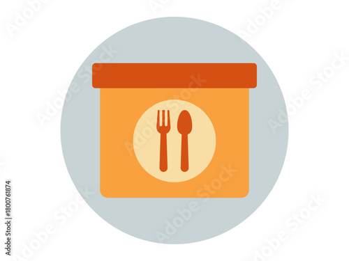 Food delivery icon. Product delivery icon. Flat vector icons. Illustration concept.