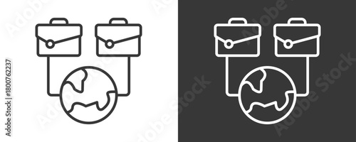 Job Opportunities Icon Set Vector Collection Isolated In Black And White