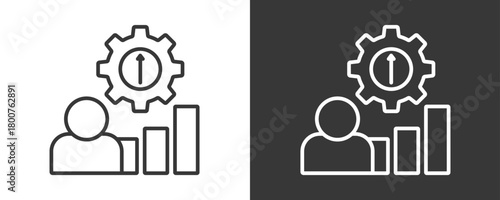 Development Icon Set Vector Collection Isolated In Black And White