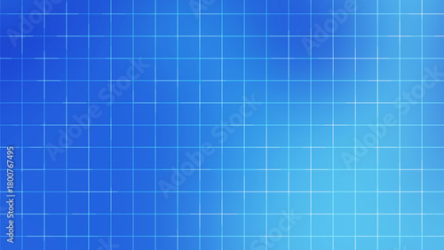 Light Blue Grid Line Abstract Background with Smooth Digital Gradient