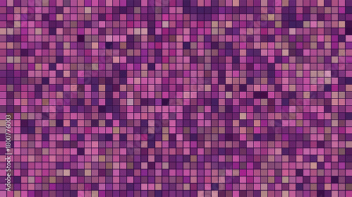 Deep purple and bright fuchsia square tile mosaic grid pattern background