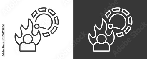 Performance Icon Set Vector Collection Isolated In Black And White
