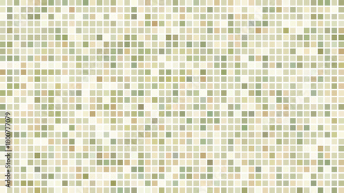 Subtle pastel green earth tone square tile mosaic grid background