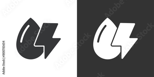Water Power icon. Solid glyph series icon