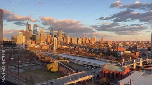  Time-lapse video over Philadelphia 1080p