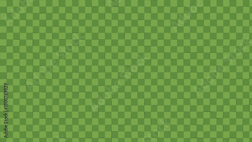 Green Checkerboard Pattern with Varying Shades for a Modern Design and Background Element or Unique Texture that can be used in Various Projects