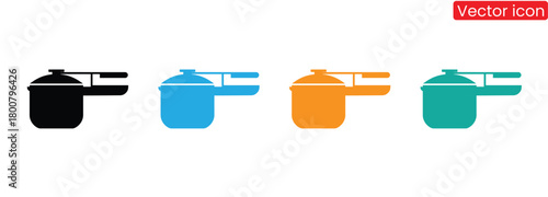 Colorful pressure cooker icons for modern cooking designs,pressure cooker icon vector. Logo Template illustration design,pressure cooker icon vector design template simple and clean