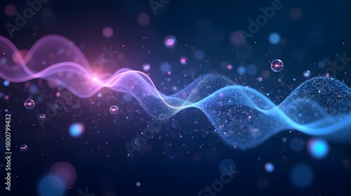 Quantum Entanglement Circuit Diagram with Probability Waves