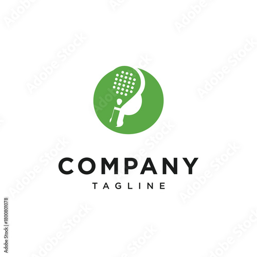 Letter O Paddle Logo Icon Vector