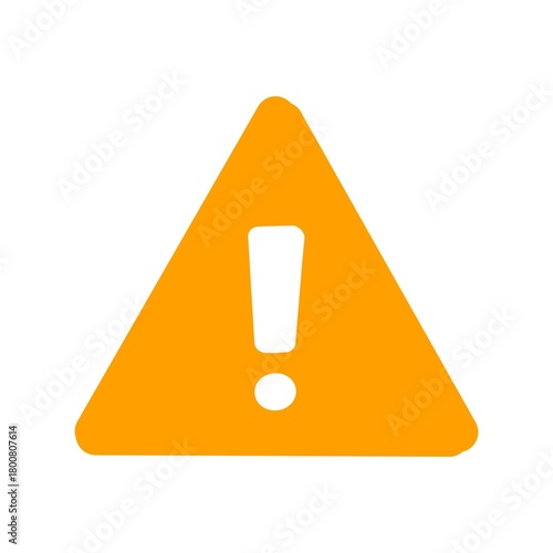 【Safety Icons – Warning】Warning triangle icon with exclamation mark for safety and caution design／安全・注意喚起・警告表示に使える三角マークアイコン