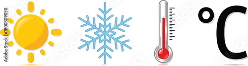 Abstract Columns with Triangular Tops in Green, Orange, Teal on White