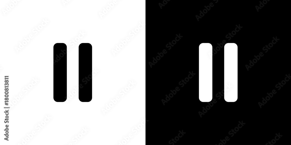 Obraz premium 一時停止アイコン