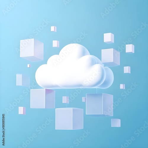 cloud computing concept illustration design