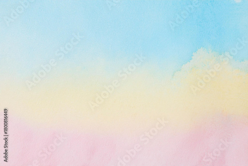Rainbow color paint on paper background