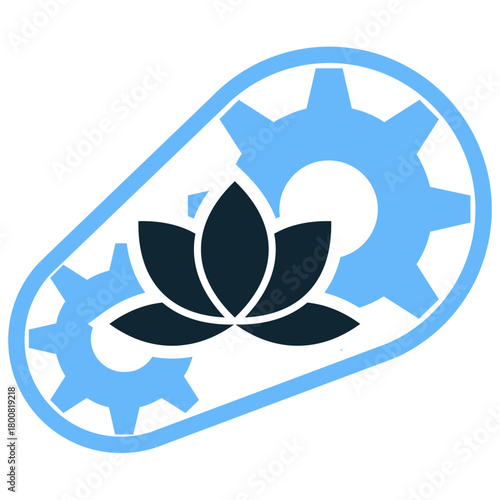 Wellness Program Icon Vector Ideal for health applications, spa services, fitness promotions, and graphics symbolizing holistic personal improvement plans.